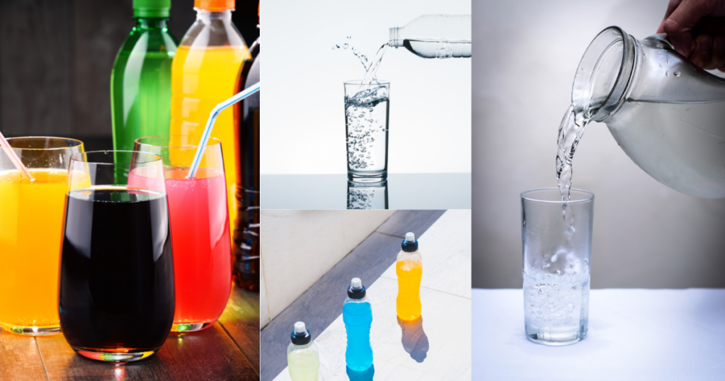 healthy lifestyle drinking water vs energy drink