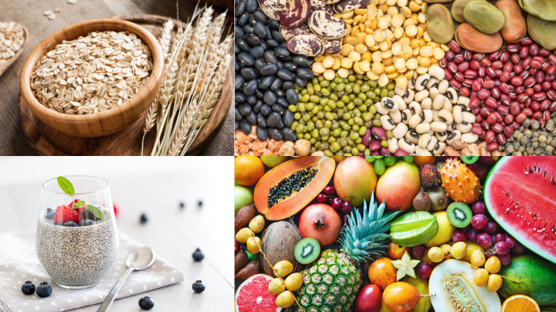 Soluble fibre foods to help with high cholesterol and blood sugar